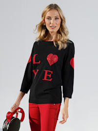 Pullover mit LOVE-Schriftzug