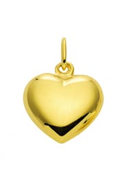 585 Gold Anhänger Herz - Set mit Halskette