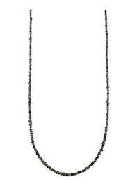 Halsband av rådiamanter med detaljer av guldfärgat silver 925