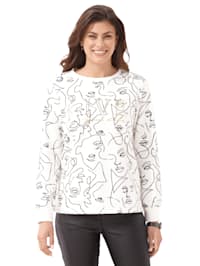 Sweatshirt mit grafischem Muster