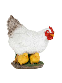 Décoration 'La poule et ses poussins'