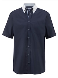 Overhemd met dubbele kraag in button-downstijl