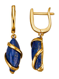 Boucles d'oreilles avec lapis-lazuli