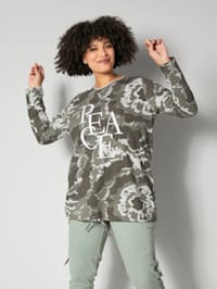Sweatshirt met batikprint