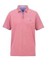 Poloshirt in zweifarbiger Piqué Qualität