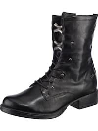 J F Lace-Up Boots Silberdetails