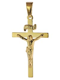Anhänger Kruzifix 585 Gold/14 Karat 24 x 15 mm
