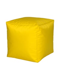 Sitzwürfel Hocker Sitzkissen Nylon gelb 40x40x40 cm