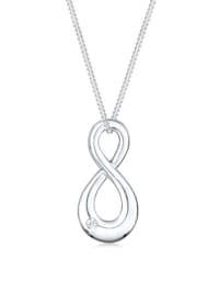 Halskette Infinity Love Diamant (0.03 Ct.) 925 Silber