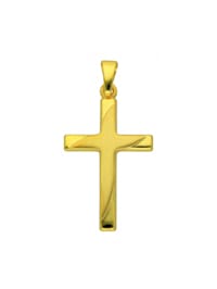 585 Gold Kreuz Anhänger - Set mit Halskette