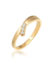 Ring Verlobungsring Diamant (0.04 Ct.) 585 Gelbgold
