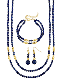 3-delige sieradenset van lapis lazuli