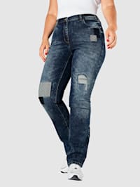 Jeans met patches
