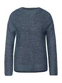 Pullover in Mouliné Look