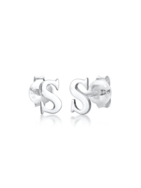 Ohrringe Stecker Buchstabe S Initialen Minimal 925 Silber