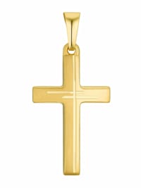 Motivanhänger für Damen, 585 Gold | Kreuz