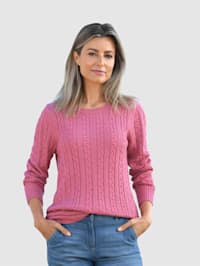 Pull-over à motif maille