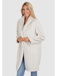 Mantel aus extra feinem und weichen Polarskin-Imitat