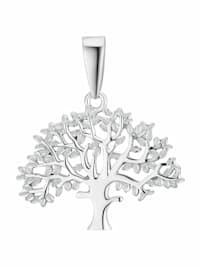 Motivanhänger für Damen, 925 Sterling Silber | Lebensbaum