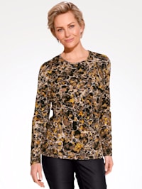 Top with a graphic print