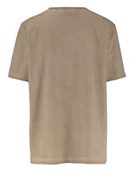 T-shirt effet oil washed