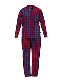 Flanell-Pyjama, durchgeknöpft