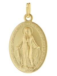 Milagrosa Anhänger 585 (14K) Gold Medaille Madonna