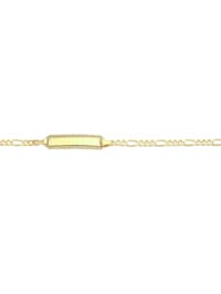 333 Gold Figaro Armband 14 cm