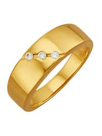 Dámský prsten v barvě žlutého zlata