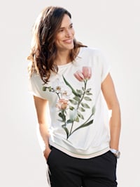 T-shirt à motif fleuri