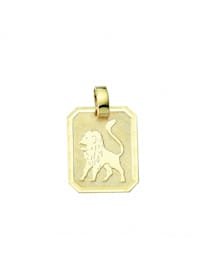 333 Gold Sternzeichen Anhänger Löwe - Set mit Halskette