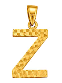 Buchstaben-Anhänger "Z" in Gelbgold 585