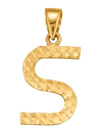 Buchstaben-Anhänger "S" in Gelbgold 585