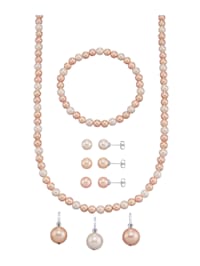 8-d. souprava šperků s perlami s lasturovým jádrem