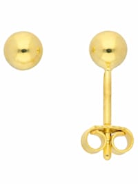 1 Paar  585 Gold Ohrringe / Ohrstecker Ø 4 mm