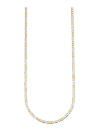Halskette in Gelb- und Weißgold 585 45 cm