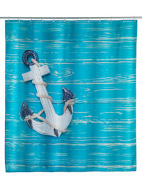 Duschvorhang Aboard, Textil (Polyester), 180 x 200 cm, waschbar