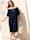 MIAMODA Kleid mit Carmen Ausschnitt, Marineblau