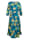 Alba Moda Kleid in allover floralerm Dessin, Marineblau