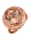 Diemer Farbstein Bague en or rose 585, avec morganite, Or rose