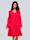 Alba Moda Kleid allover aus floraler Spitze, Rot