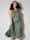 Janet & Joyce Web-Kleid aus reiner Viskose, Oliv