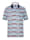 BABISTA Poloshirt met luxueus jacquardpatroon rondom, Blauw/Rood