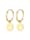 Elli Ohrringe Creolen Smiley Emoji Plättchen Trend 925 Silber, Gold