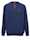 Men Plus Sweatshirt met contrastkleurige naden, Marine/Rood