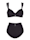 Sunflair Bikini met transparante inzetten bij de bandjes, Zwart
