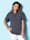 MIAMODA Poloshirt mit Blümchen bedruckt, Marineblau/Weiß