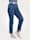 MONA Jeans mit modischem Nietenzier am Saum, Dunkelblau