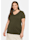 Sheego T-Shirt, dunkeloliv