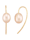 Amara Perle Ohrringe mit weißen Süßwasser-Zuchtperlen, Weiß